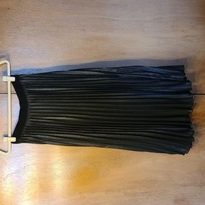 H&M glittery/ metallic skirt with pleats